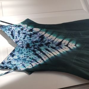 Tie dye vintage maxi dress